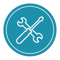 Pictogrammes des fonctionnalités et des labels des produits